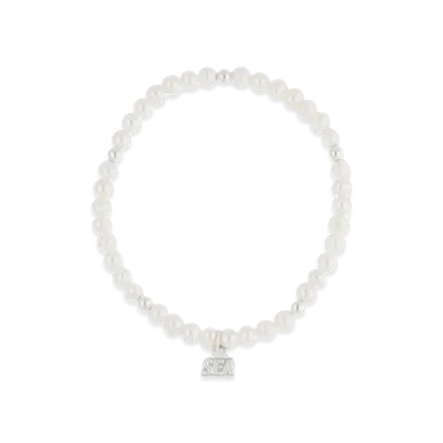 WIND AND SEA IVX Japan WDS Pearl Bracelet "White"