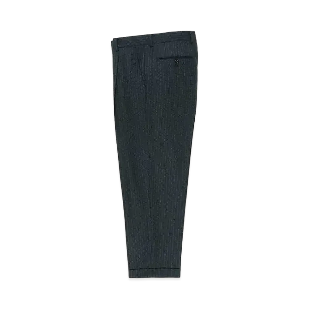 WACKO MARIA DORMEUIL Glitter Pleated Trousers Type-2 "Green"