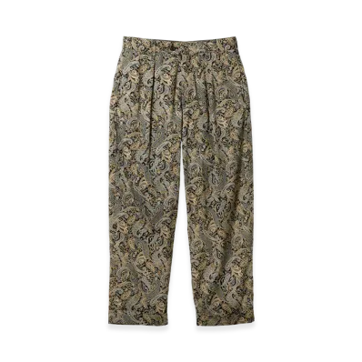 ENGINEERED GARMENTS Carlyle Pant - Cotton Paisley Print "Brown"