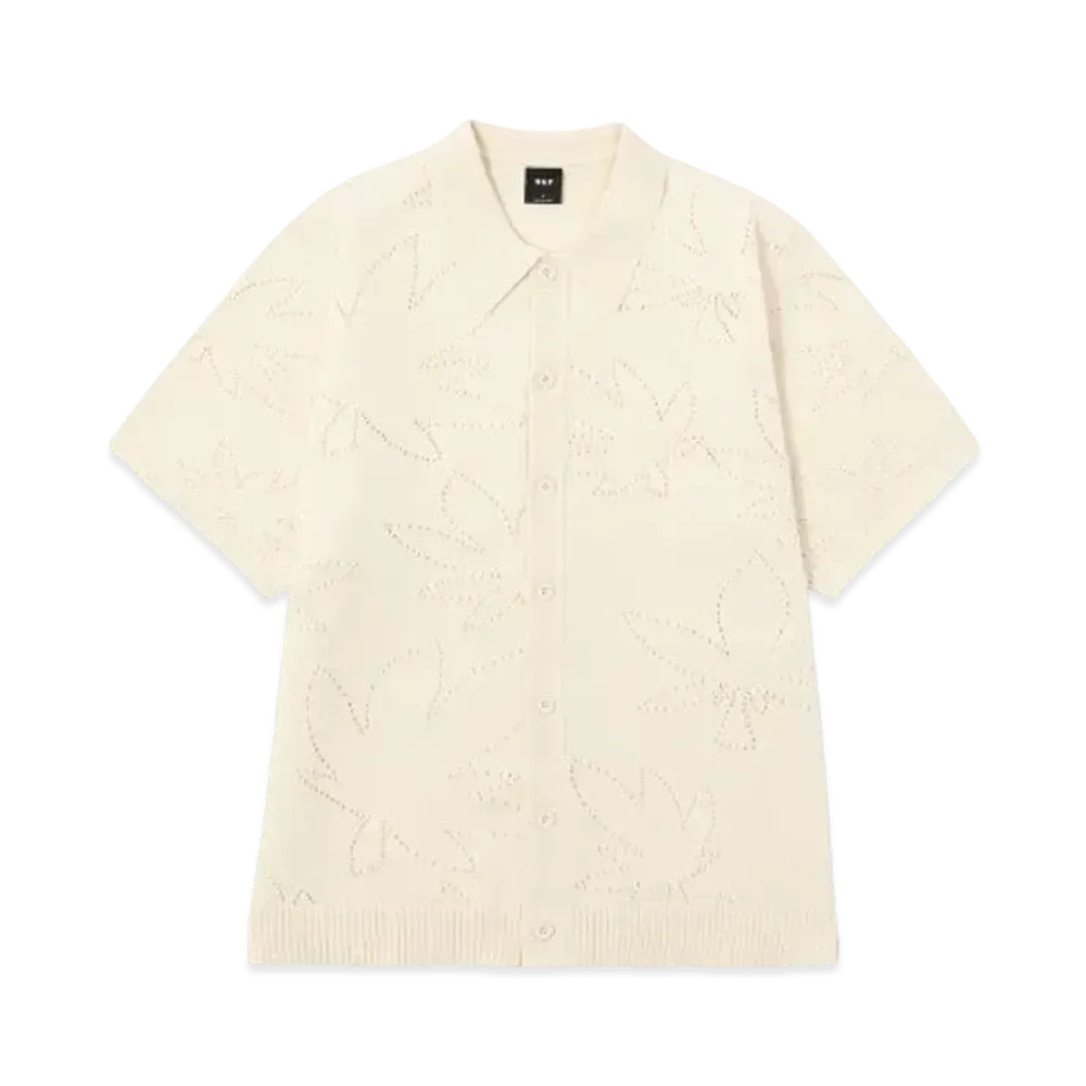 HUF Summer 24 Abstract Knited Shirt "Ivory"