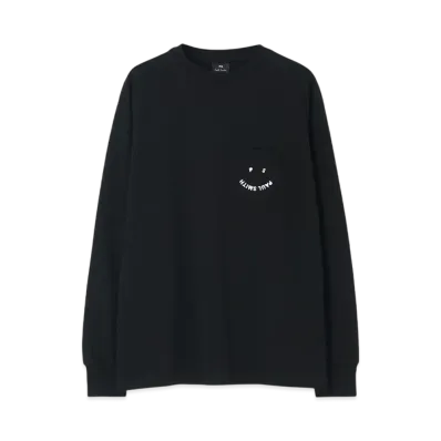 Paul Smith Women's Happy Long Sleeve T-Shirt "Black"
