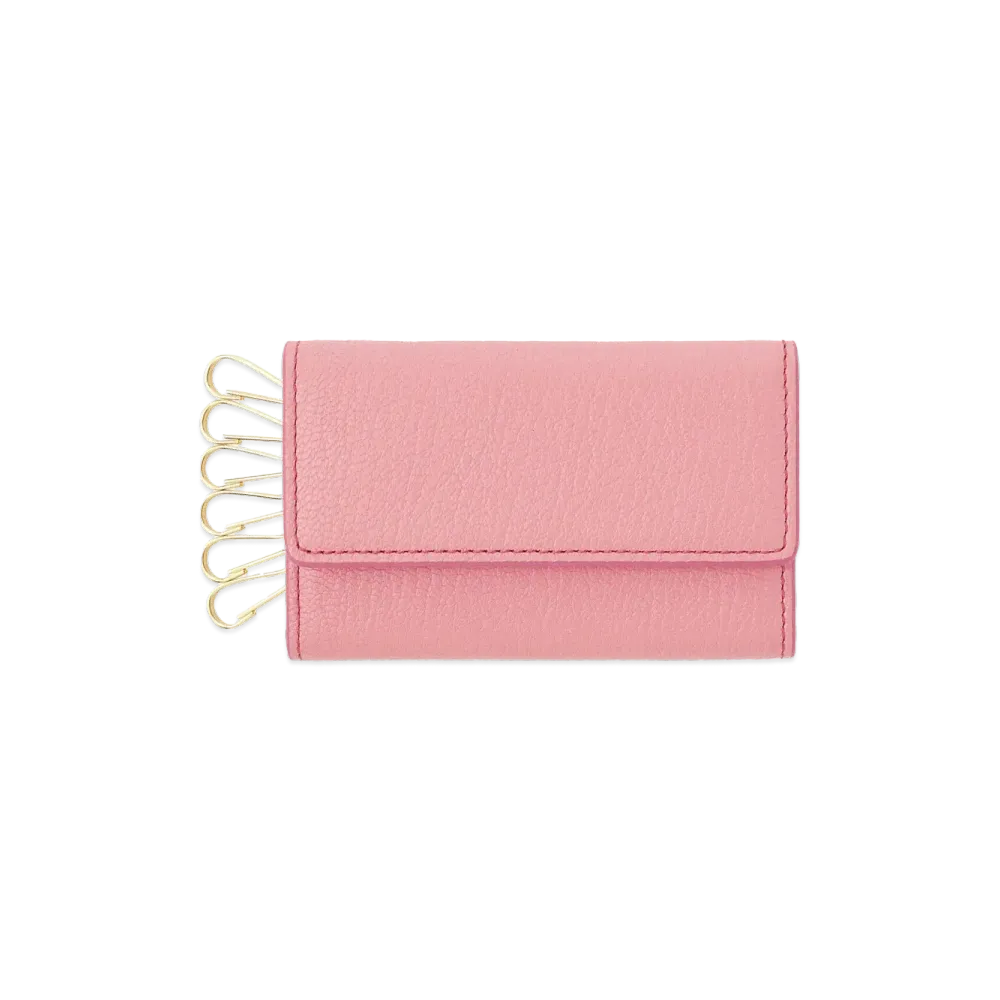 Maison Margiela Leather Keyring Case "Peony"