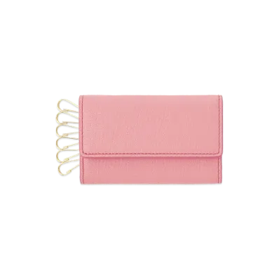 Maison Margiela Leather Keyring Case "Peony"