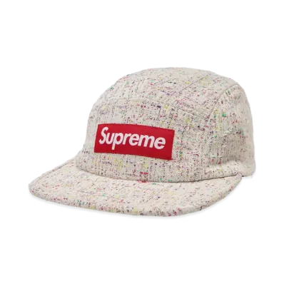 Supreme Denim Boucle Camp Cap "Stone"
