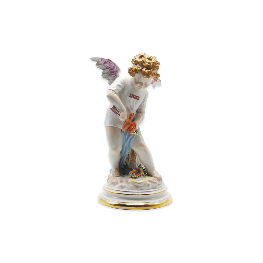 Supreme x Meissen Hand-Painted Porcelain Cupid Figurine "White"