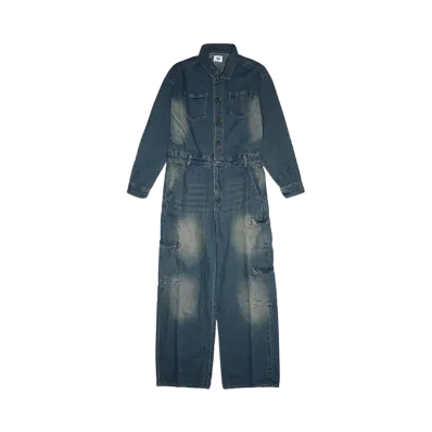 HTH jump denim suit "INDIGO BASE"