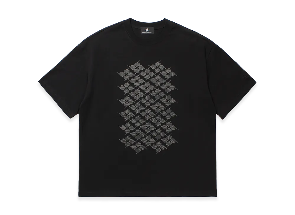 APHRODITEGANG GAKKIN x BUDSPOOL Kazahanabachi Hawaiian T-Shirt "Black"