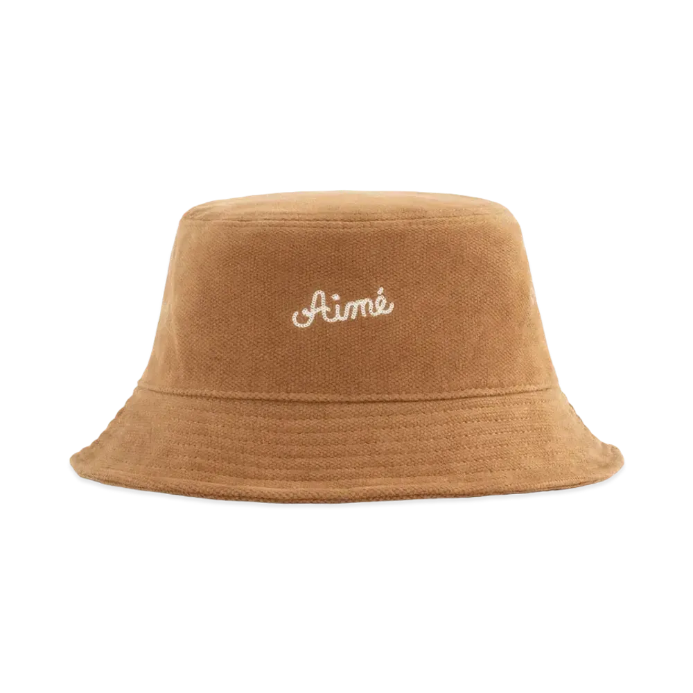 Aime Leon Dore Chain Stitch Moleskin Bucket Hat "Brown"