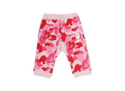A BATHING APE Kids ABC Camo College Baby Pants "Pink"