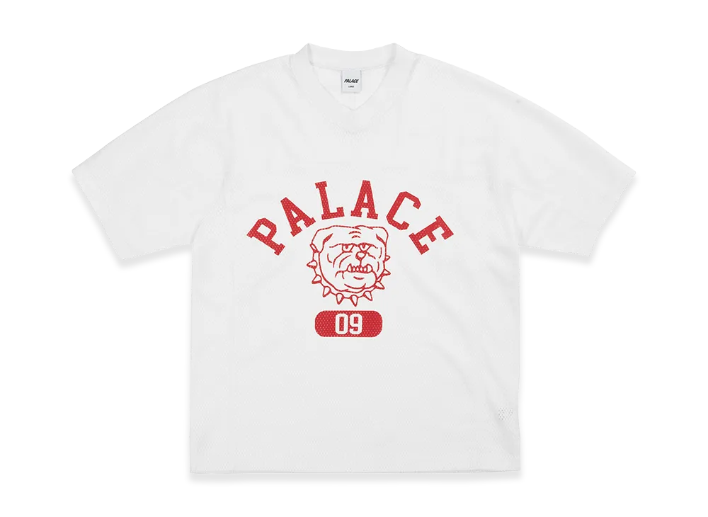 PALACE Bulldog Mesh Jersey "White"