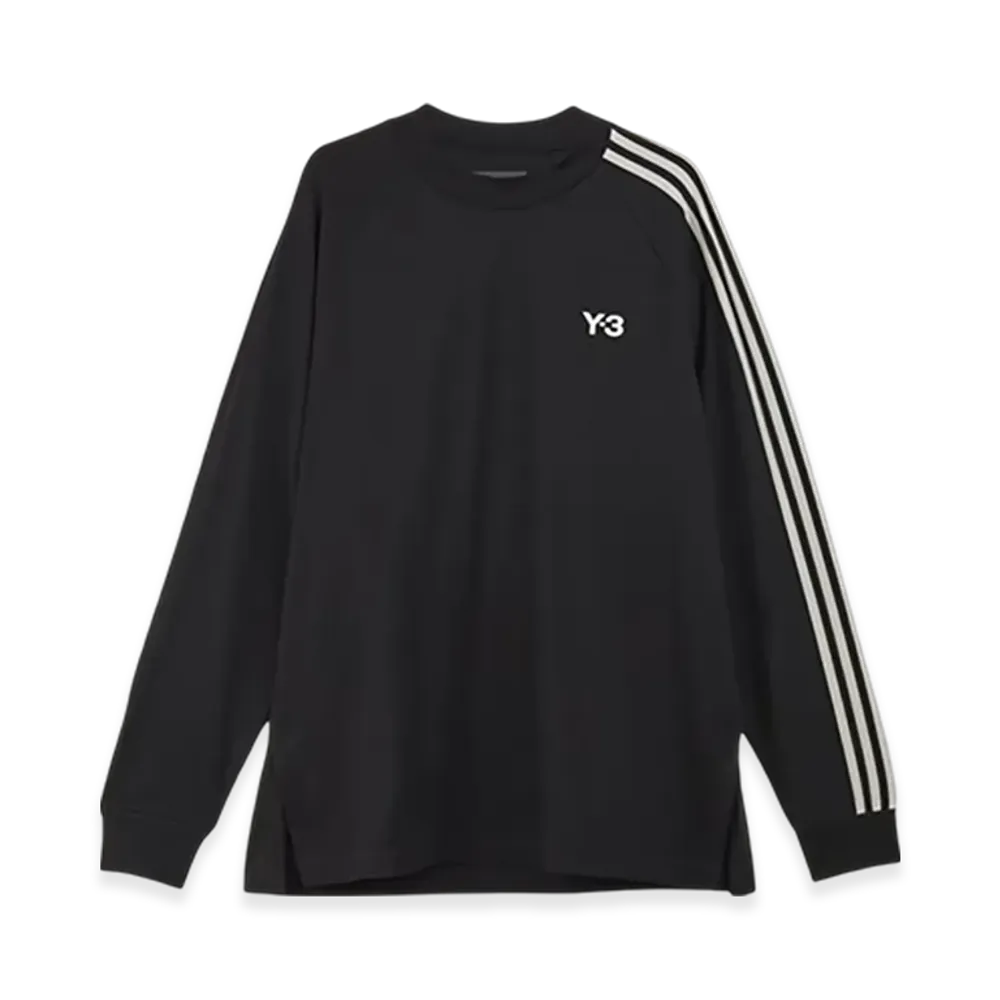 Y-3 3-Stripes LS T-Shirt "Black/White"