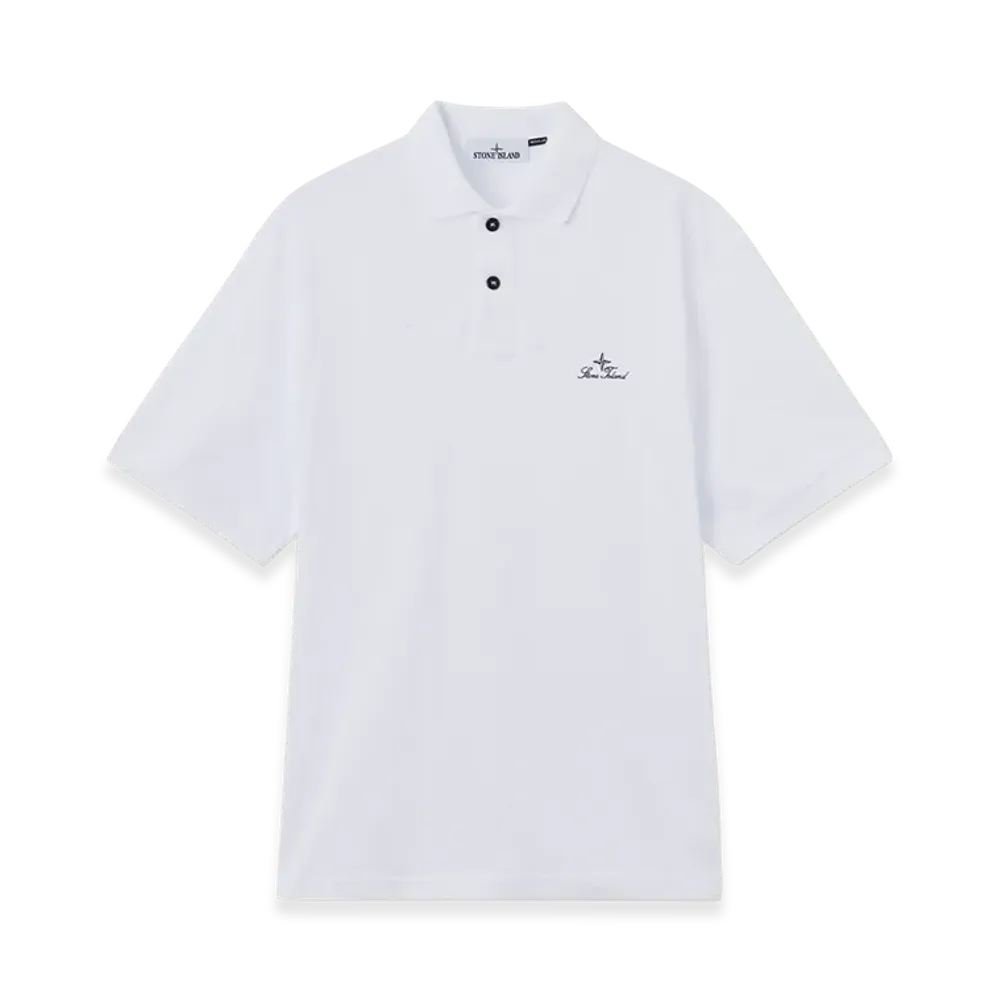 Stone Island 2200001 50/2 Organic Cotton Pique "White"