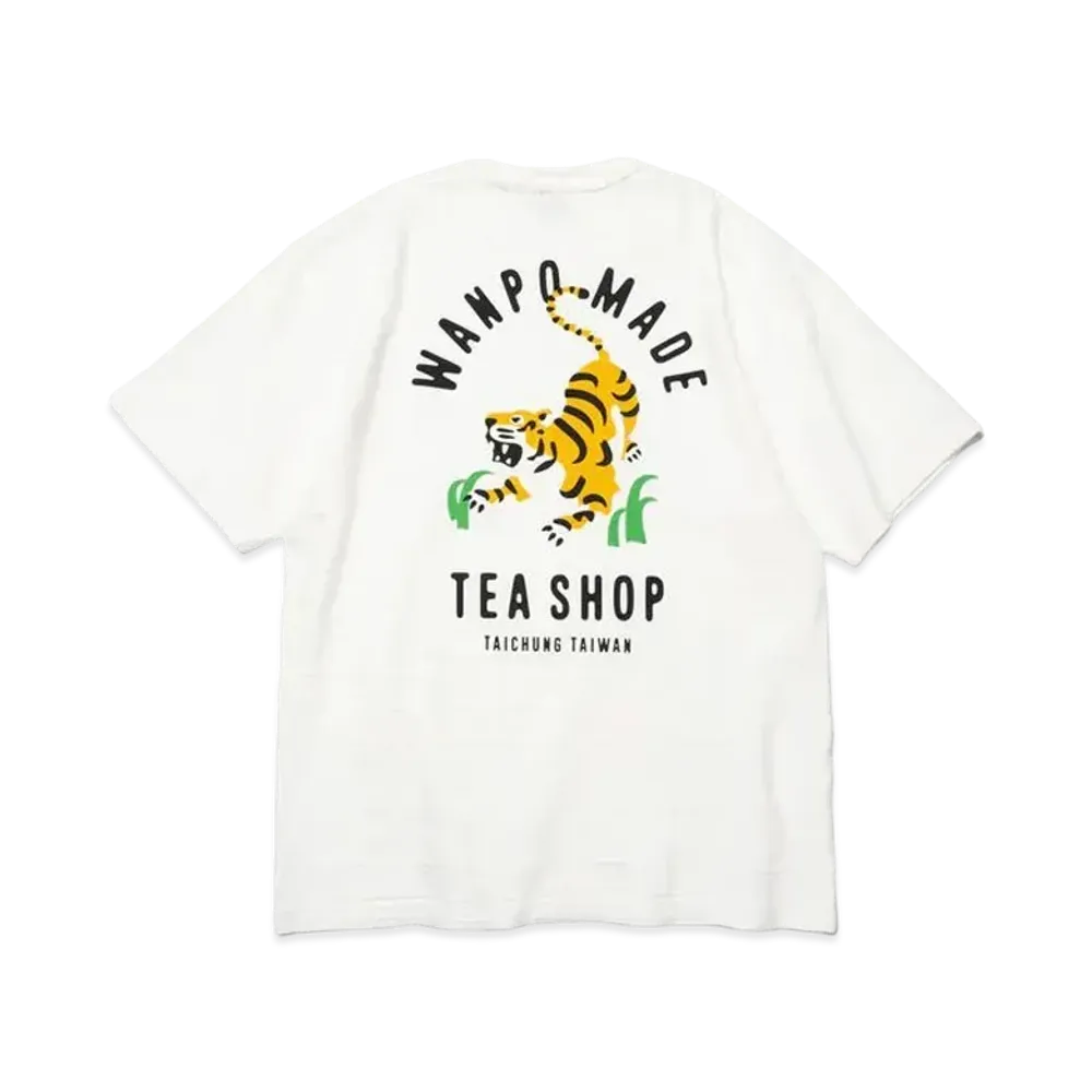HUMAN MADE X WANPO TEA SHOP T-Shirt "White"
