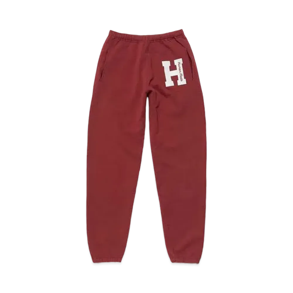 HUMAN MADE SWEAT PANTS "Cardinal"