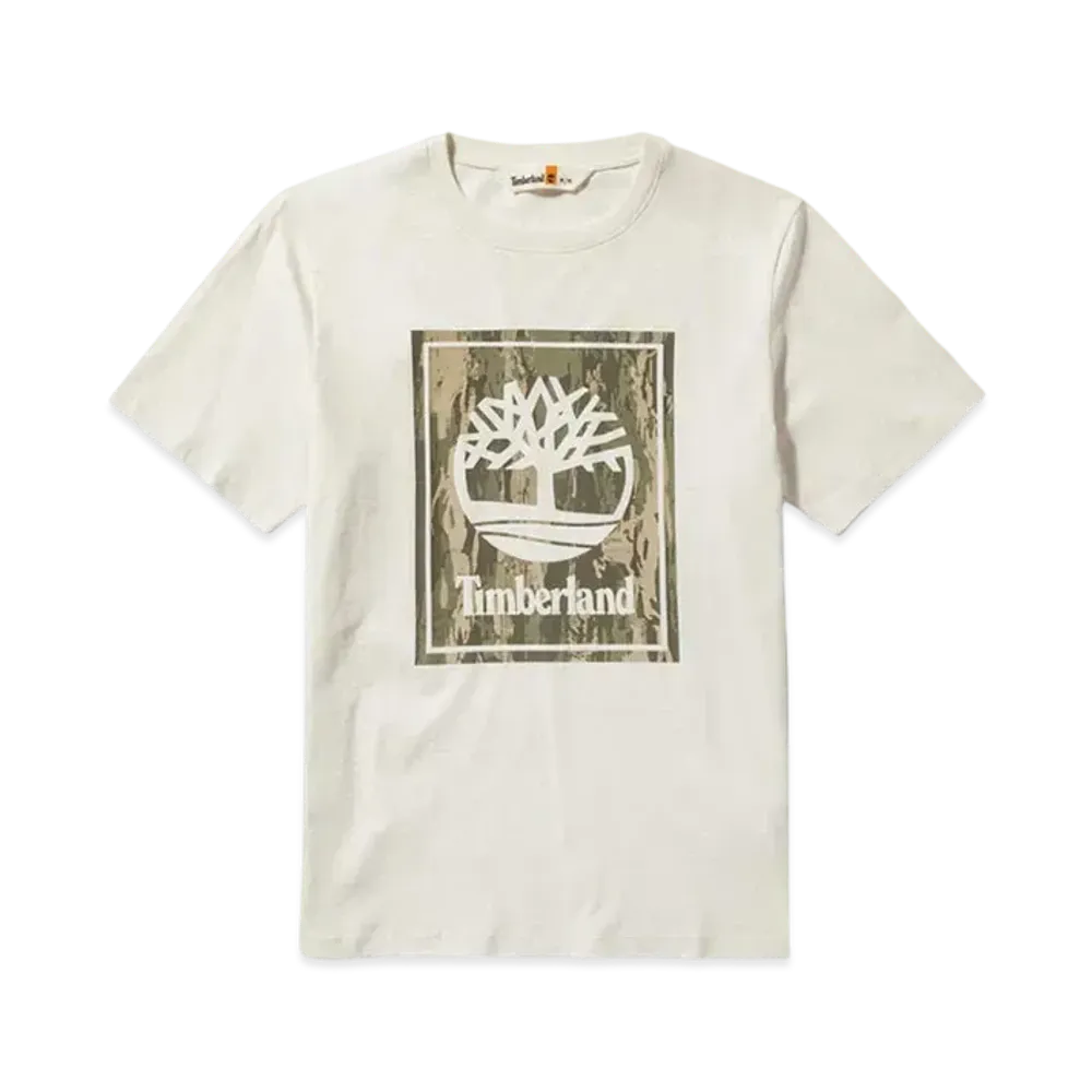 Timberland Men's Short Sleeve Camo Tee "White"