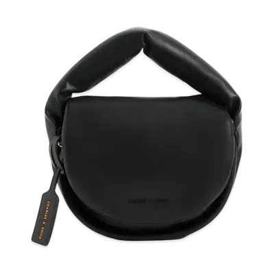 CHARLES & KEITH Yama Pad Handle Bag "Black"