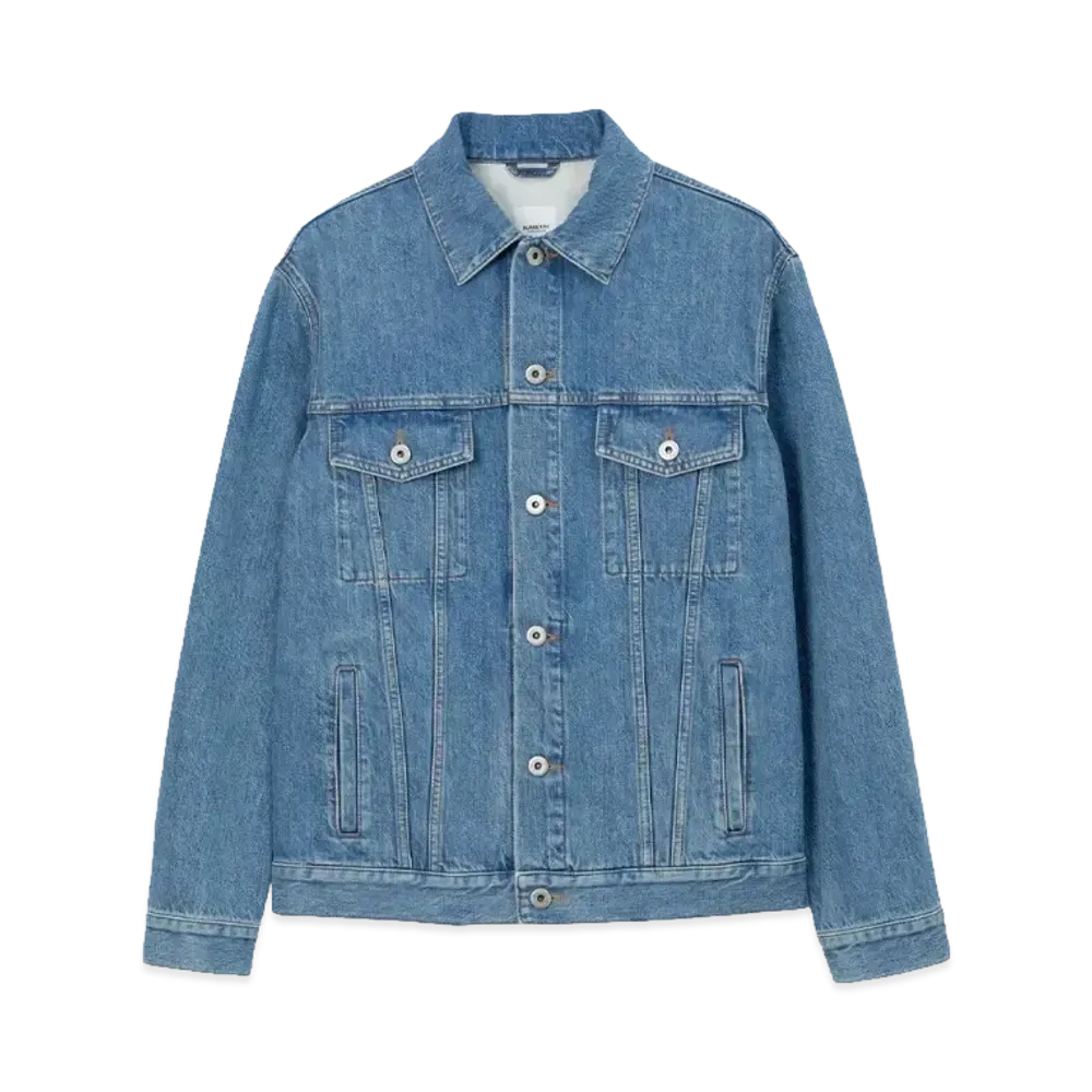 Burberry Men's Heavyweight Denim Jacket "Mid Blue"