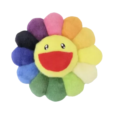 Kaikai Kiki -Takashi Murakami- Flower Cushion / Rainbow (30cm)