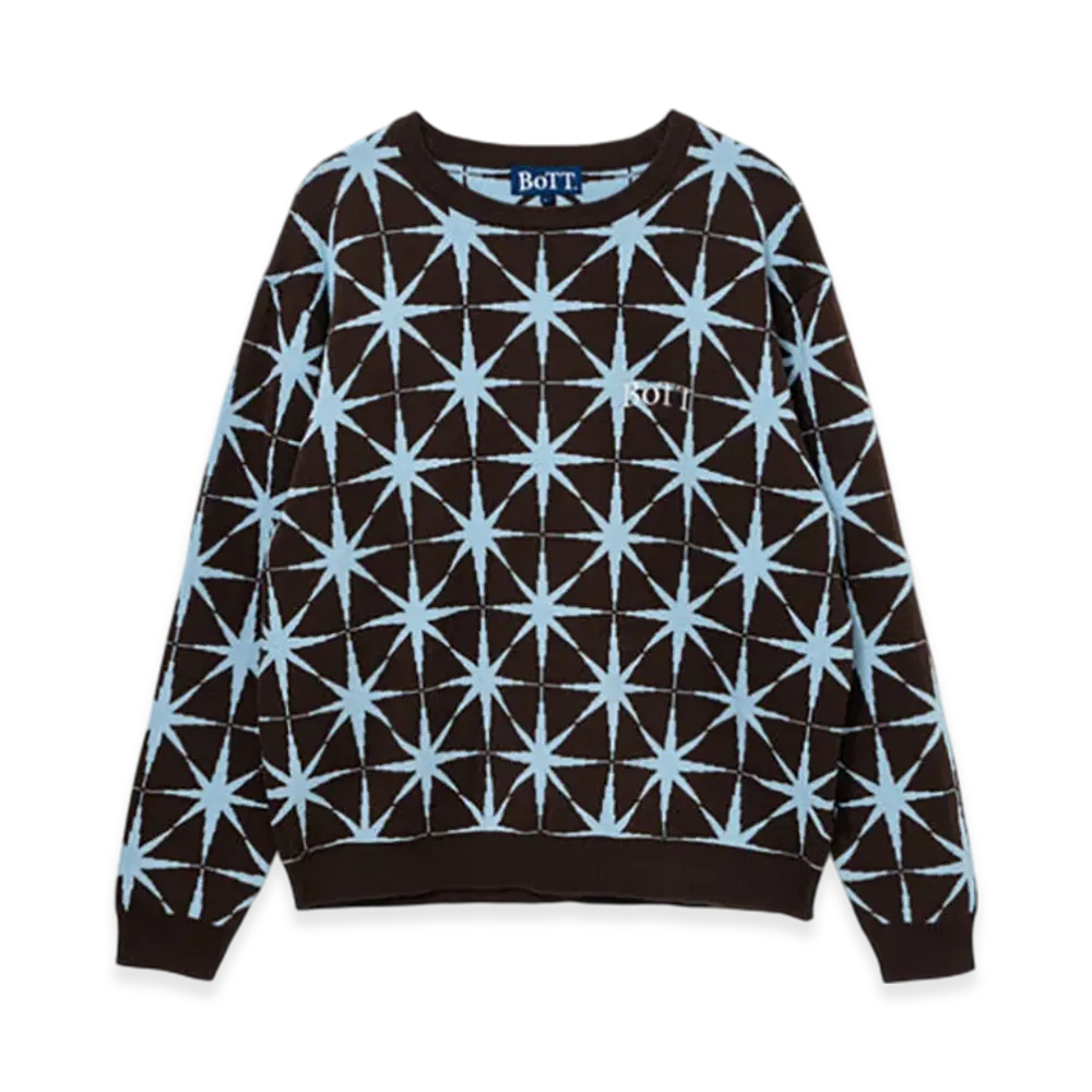 BoTT Sparkle Jacquard Knit Sweater "Brown"
