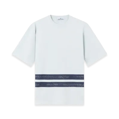 Stone Island 2100003 Combed Organic Cotton Jerseystone Island Marina "Light Blue"