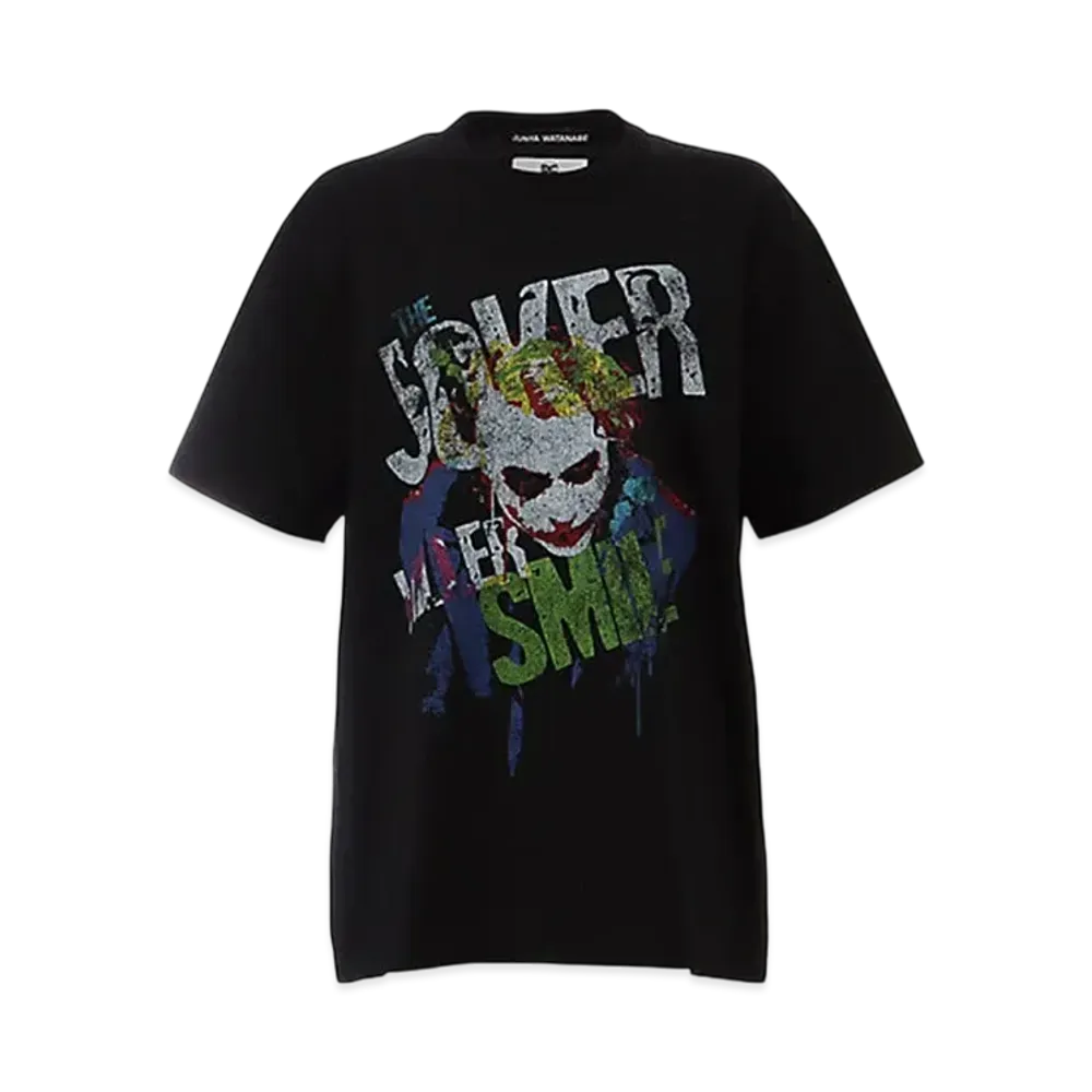 JUNYA WATANABE Women Dark Knight Print Tee "Black"