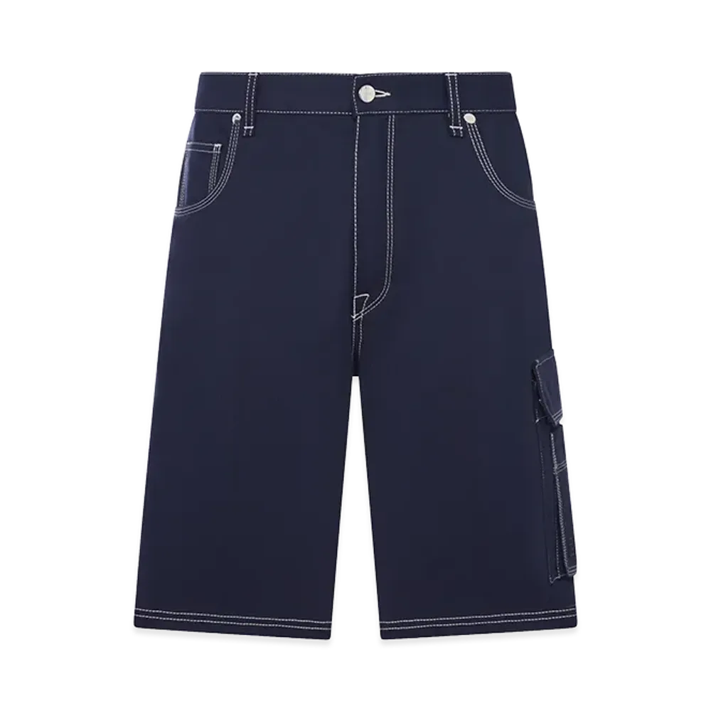 FENDI Cotton Canvas Cargo Bermuda Shorts "Blue"