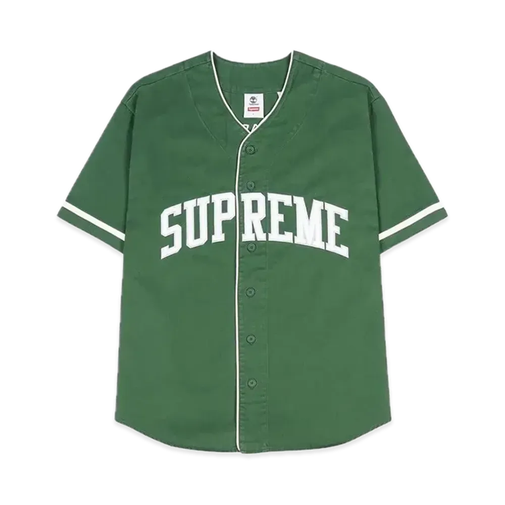 Supreme x Timberland Baseball Jersey "Green"