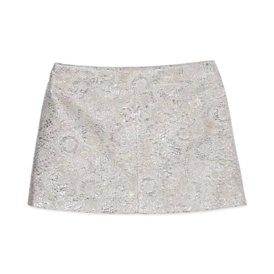 CELINE Mini Skirt "Beige/Argent"