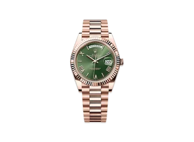 ROLEX Day-Date 40mm Everose Gold 228235 "Olive Green"