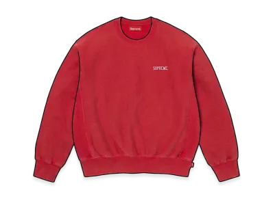 Supreme Washed Crewneck "Red"