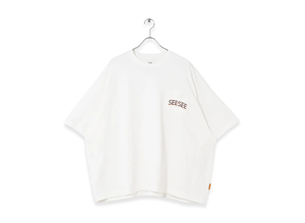 SEE SEE Super Big Arch Pocket Tee "White"