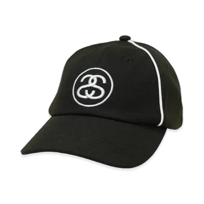 Stussy Low Profile Contrast Piping Snapback "Black"