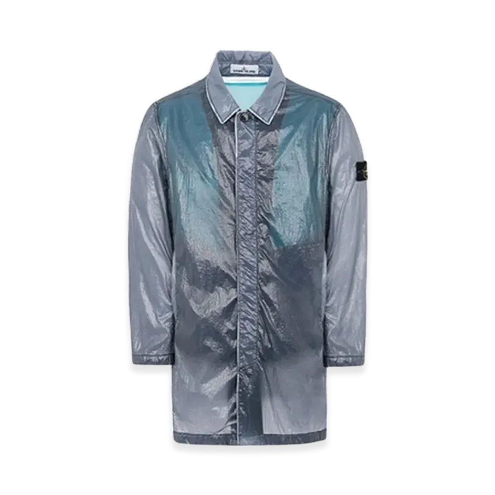 Stone Island 70534 Lucido Technical Trench Coat - 21SS "Avio Blue"