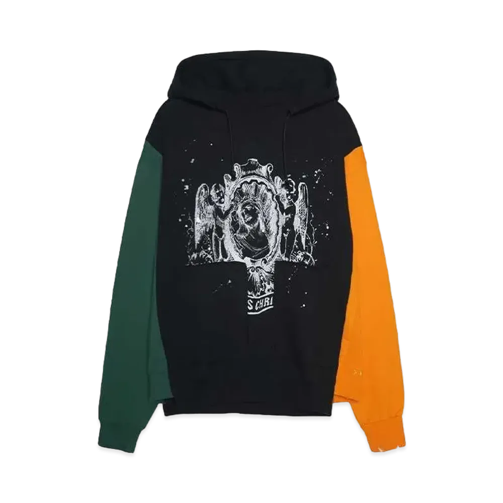 SOMEIT REBUILD HOODIE "CHARCOAL/BLACK/ORANGE"