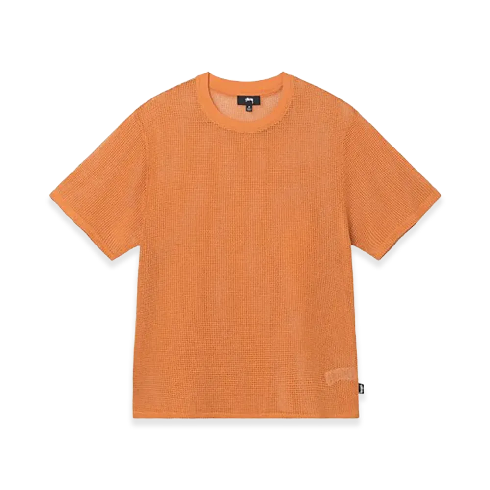 Stussy Cotton Mesh SS Crew "Orange"