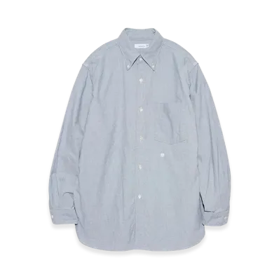 nanamica Button Down Wind Shirt "GrayishNavy"