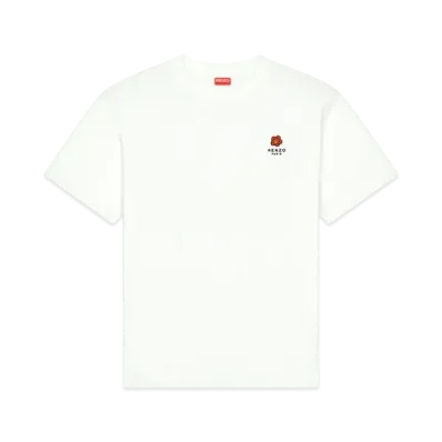 KENZO Women's 'BOKE FLOWER' CREST OVERSIZE T-SHIRT "Off White"