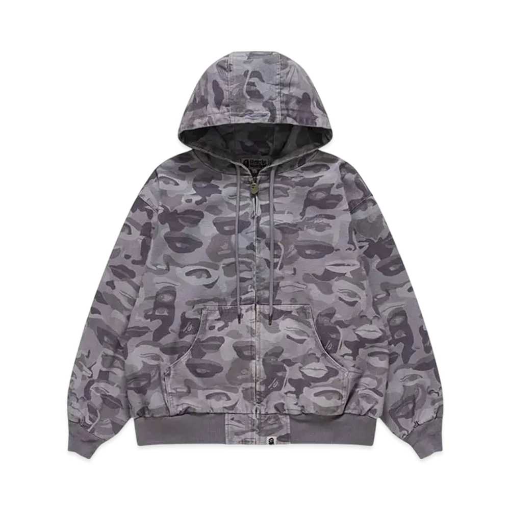 A BATHING APE Bape x Kidsuper Solid Camo Jacquard Jacket "Purple"