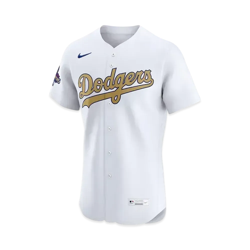 MLB Los Angeles Dodgers 2025 Gold Collection Men's Nike Elite Jersey "White"