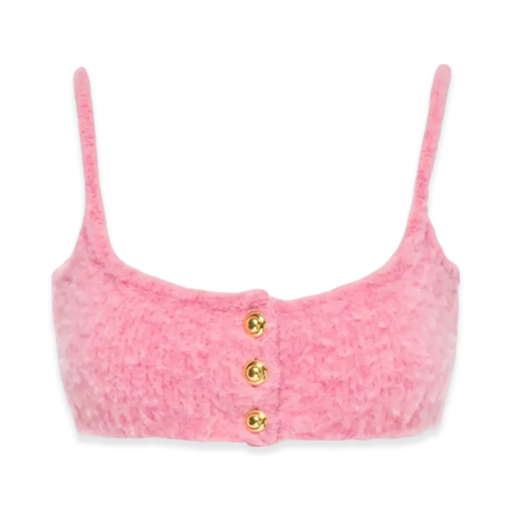 MIU MIU Women's Boucle Top "Pink"