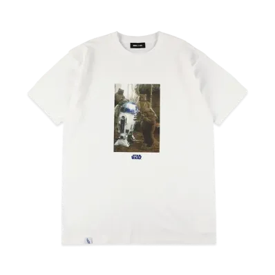 WIND AND SEA x STAR WARS R2-D2 & Ewok / Tee "White"