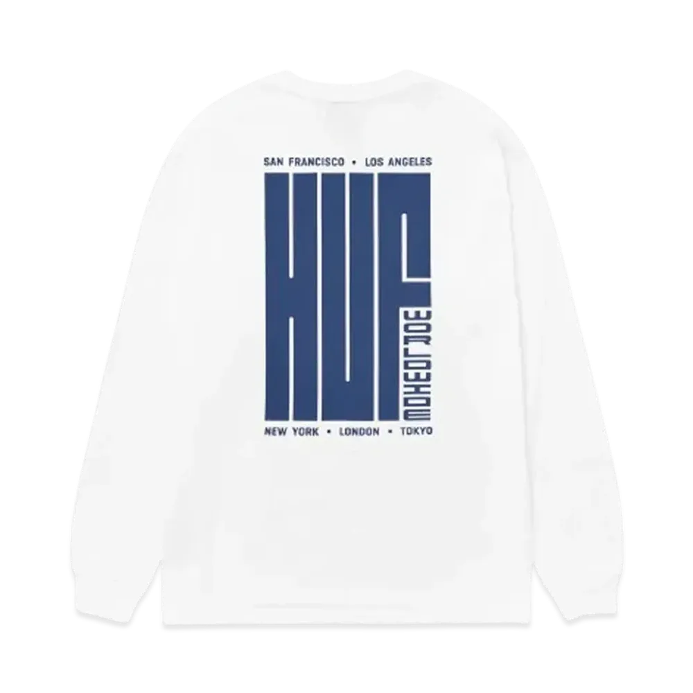 HUF Big Block LS Tee "White"