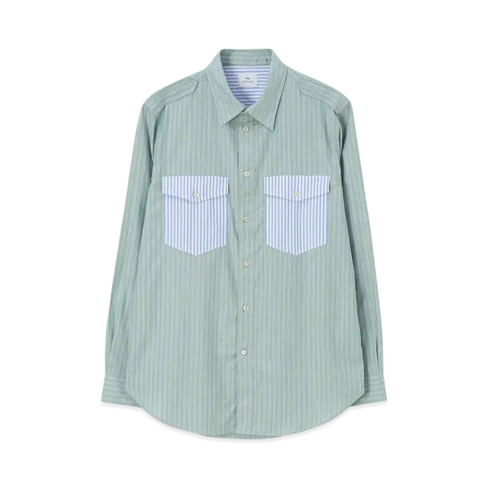 Paul Smith Mix-Up Pocket Shirt "LightGreen"