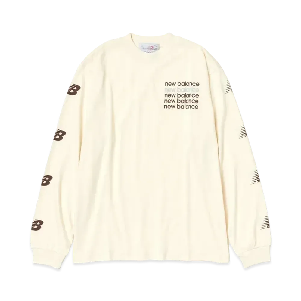 AURALEE x New Balance x TDS LS Tee Archive Graphic "Off White"