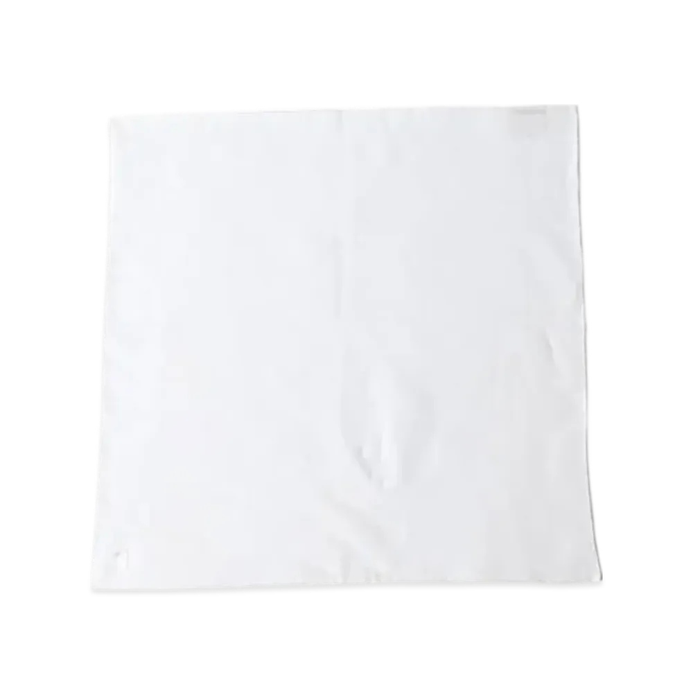 BEAMS Pocket Chief Linen Solid "White"