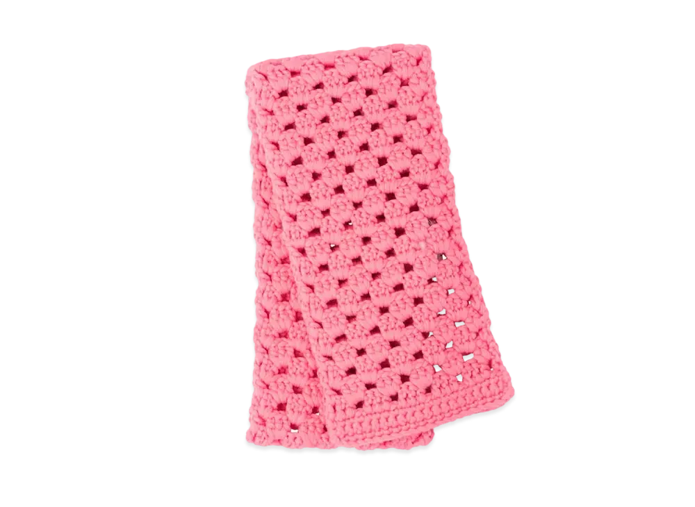 MIU MIU Kuroche Knitting Wool Scarf "Pink"