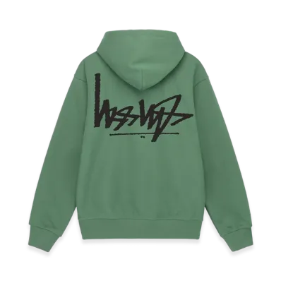 Stussy Flipped Zip Hoodie "Green"