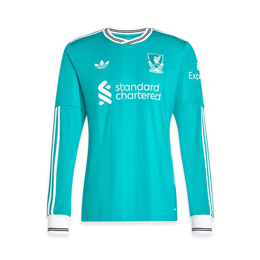 adidas Liverpool FC 25/26 Long Sleeve Third Uniform "Sea Green"