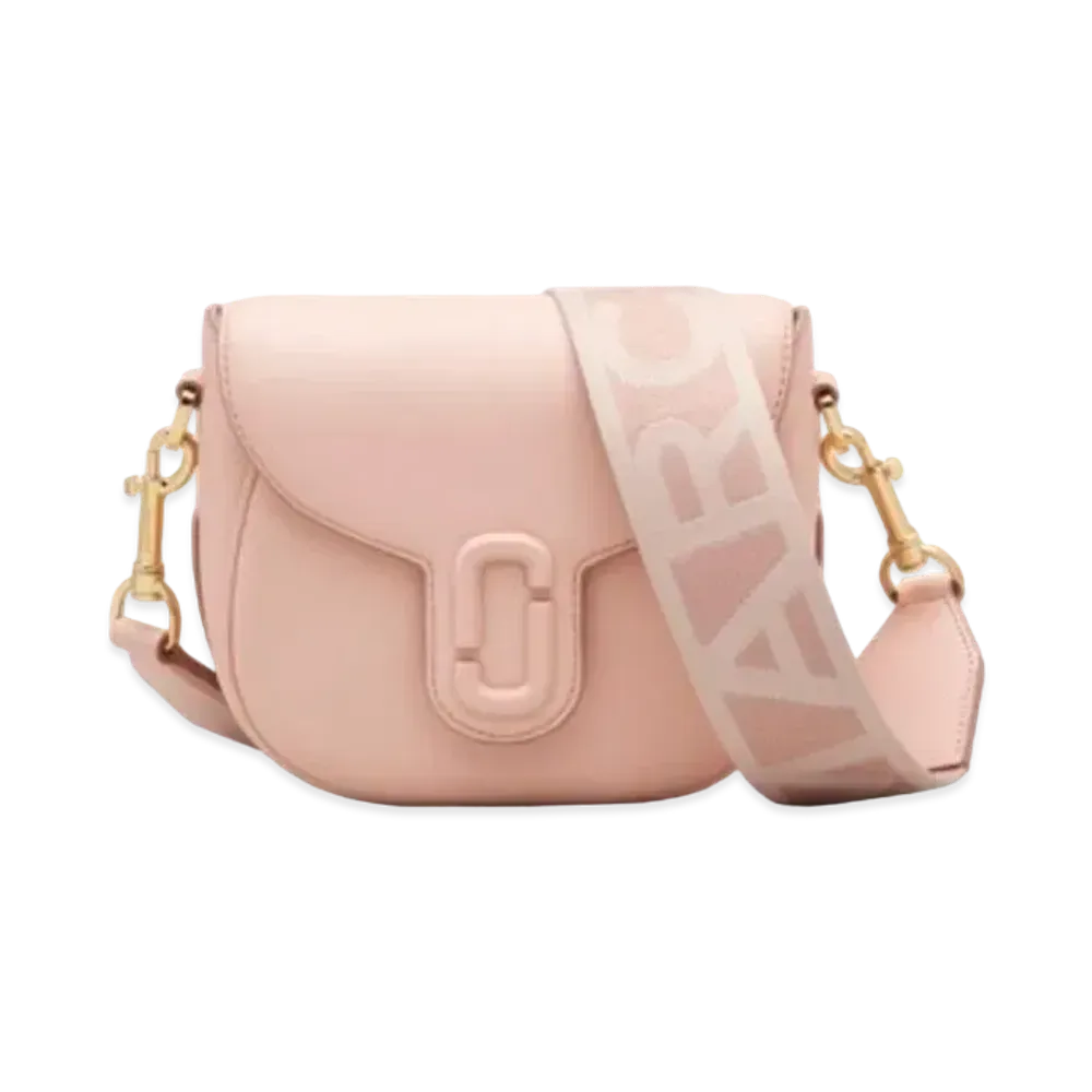 Marc Jacobs The Leather Covered J Marc Saddle Bag Small "Rose"