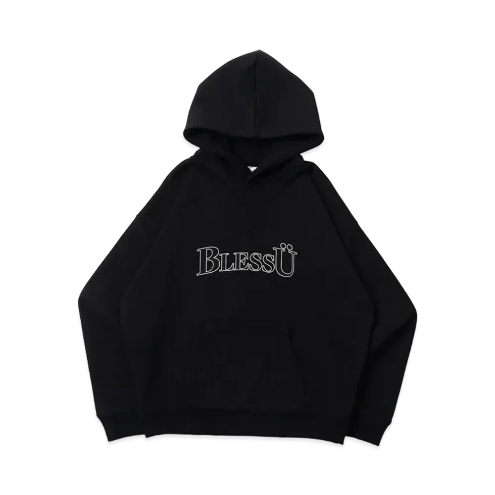 ブレスユー BU ロゴ フーディー "ブラック"